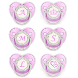 Customized Metallic Purple Baby Bling Pacifier