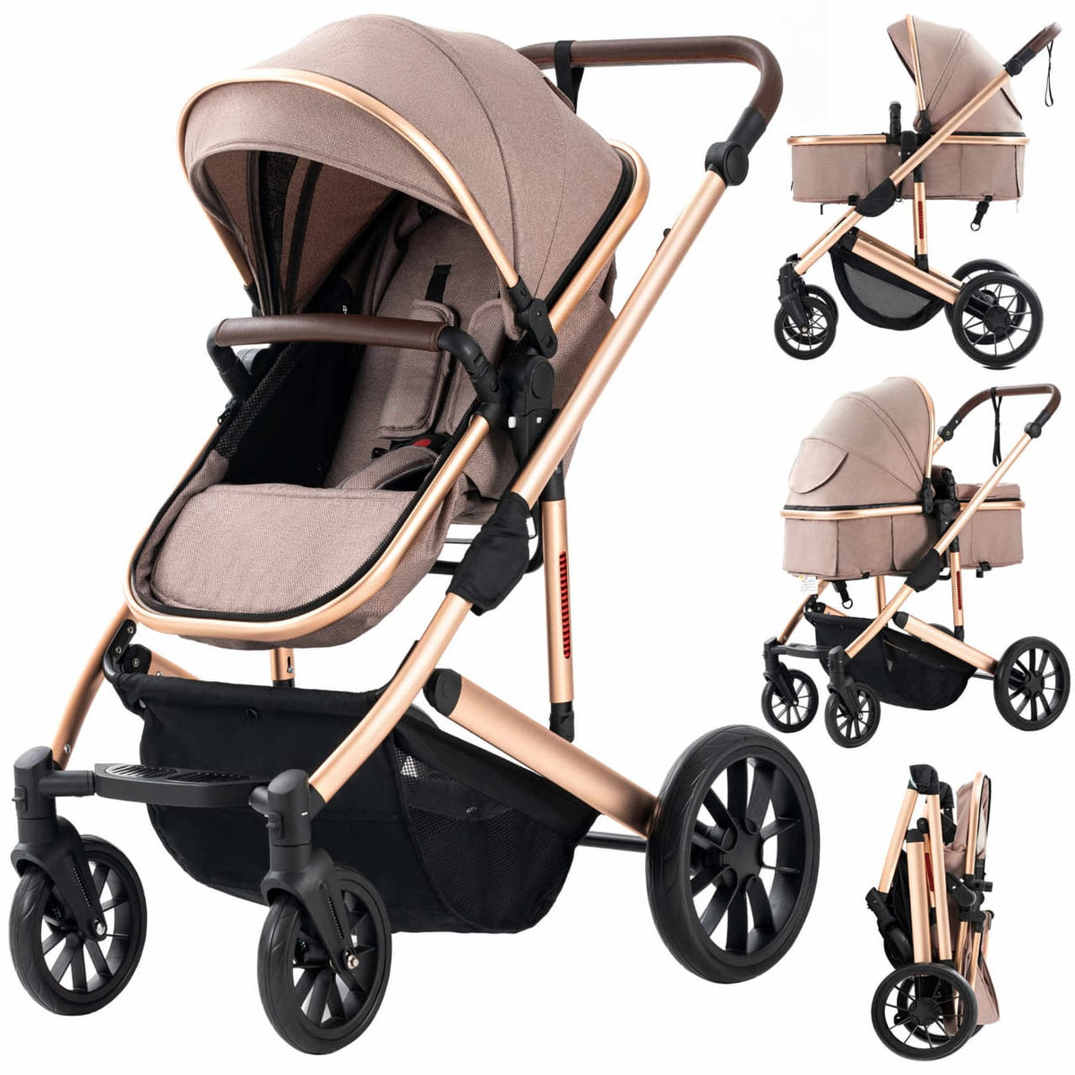 Deluxe 3 in 1 Baby Stroller Maternity Miracles