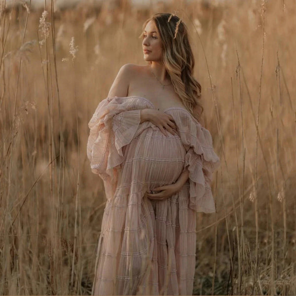 Elegant Boho Maternity Dress-Maternity Miracles - Mom & Baby Gifts