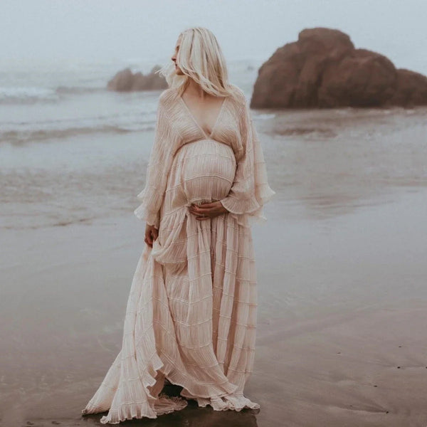 Elegant Boho Maternity Dress-Maternity Miracles - Mom & Baby Gifts