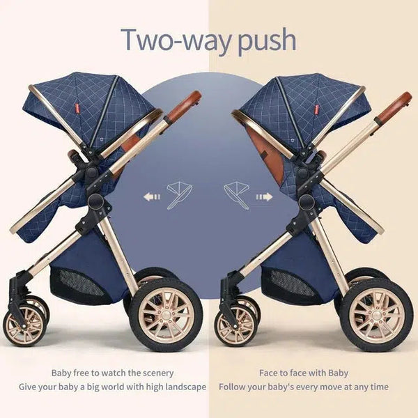 Grey Premium 3-in-1 Baby Stroller-Maternity Miracles - Mom & Baby Gifts