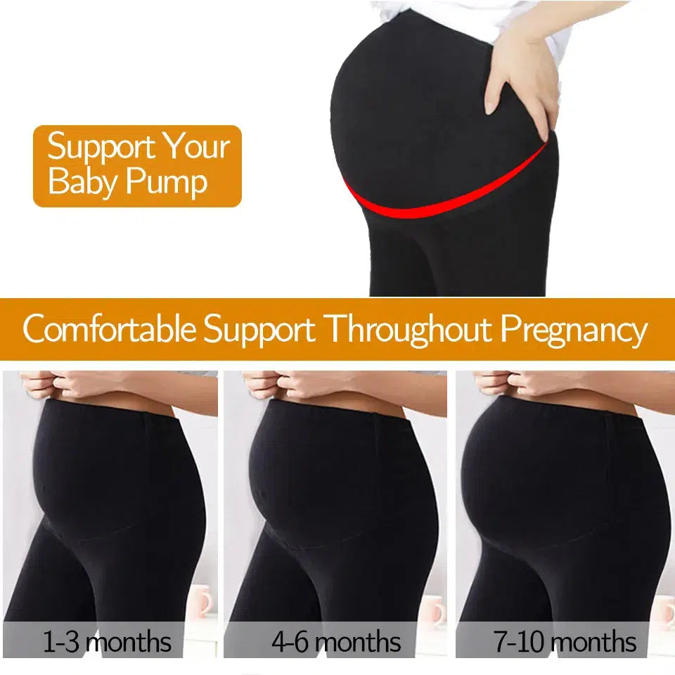 High Waist Pregnancy Leggings-Maternity Miracles - Mom & Baby Gifts