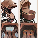 3-in-1 Baby Stroller Luxury Travel System-Maternity Miracles - Mom & Baby Gifts