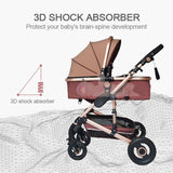 3-in-1 Baby Stroller Luxury Travel System-Maternity Miracles - Mom & Baby Gifts