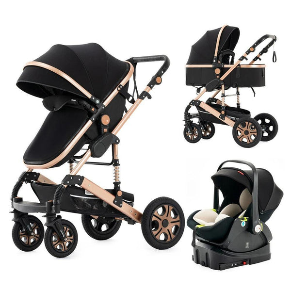 baby stroller expensive Luxury 3-in-1 Baby Stroller & Car Seat