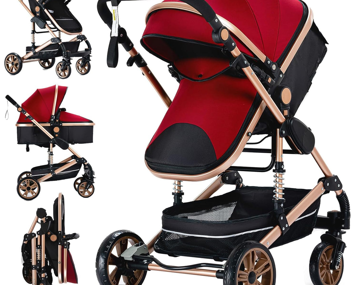 3-in-1 Baby Stroller Luxury Travel System-Maternity Miracles - Mom & Baby Gifts