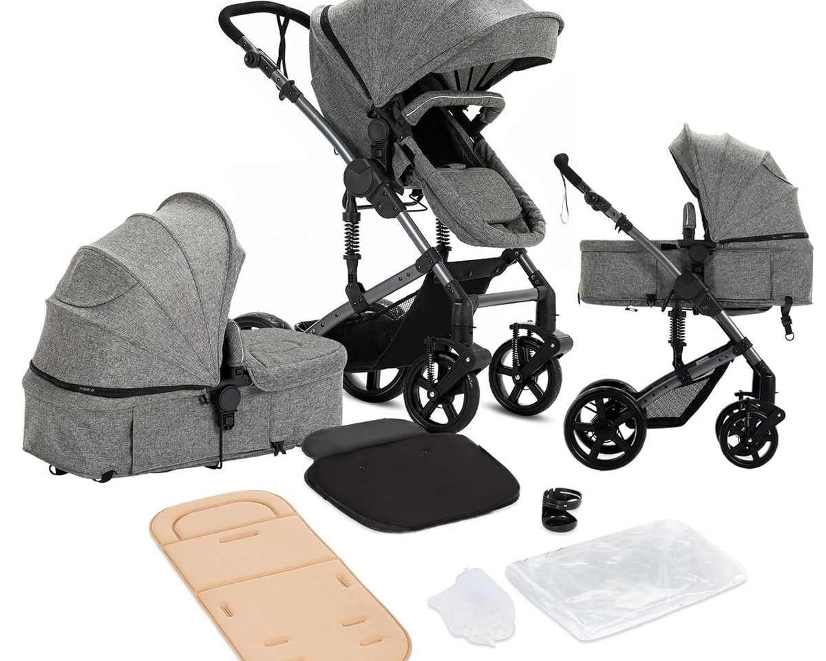 3-in-1 Baby Stroller Luxury Travel System-Maternity Miracles - Mom & Baby Gifts