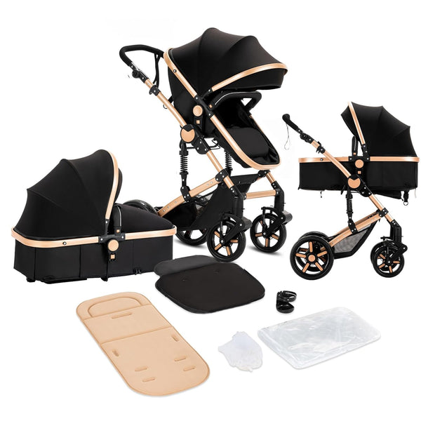 3 in 1 Baby Stroller: Luxury Maternity Travel System-Maternity Miracles - Mom & Baby Gifts