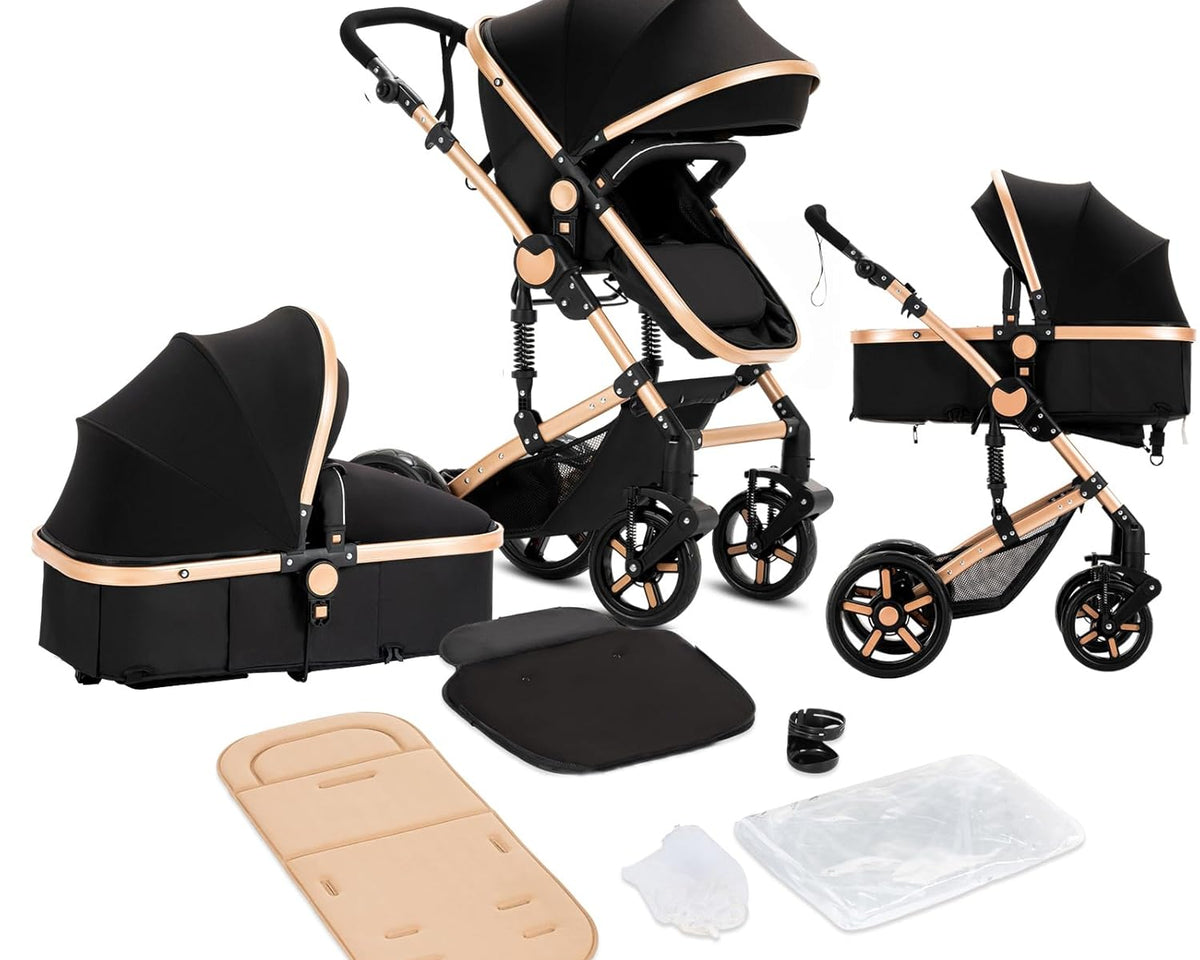 3 in 1 Baby Stroller: Luxury Maternity Travel System-Maternity Miracles - Mom & Baby Gifts