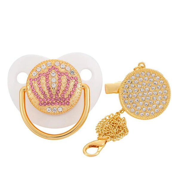 Luxury Baby Bling Crown Design Pacifier1