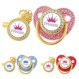 Luxury Princess & Prince Baby Bling Pacifier