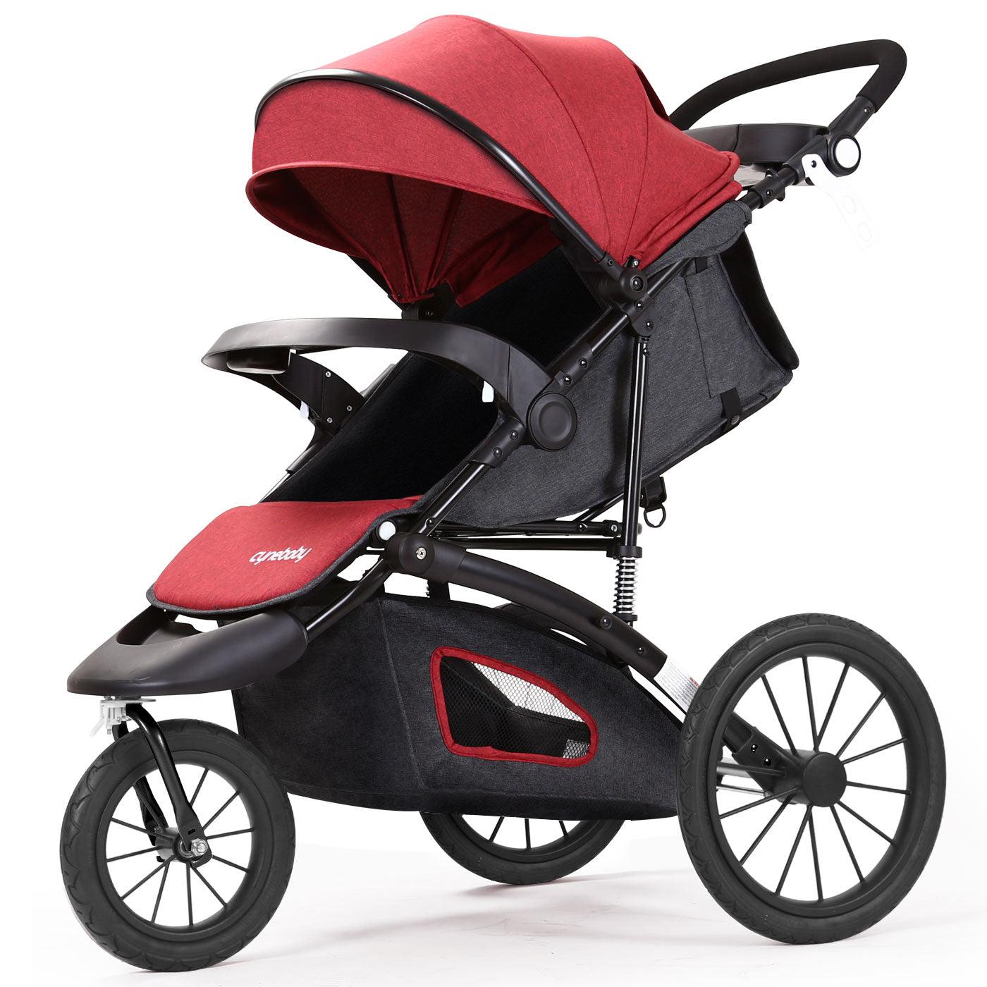 Maternity 2-in-1 Single Toddler Jogging Stroller Perfect Red