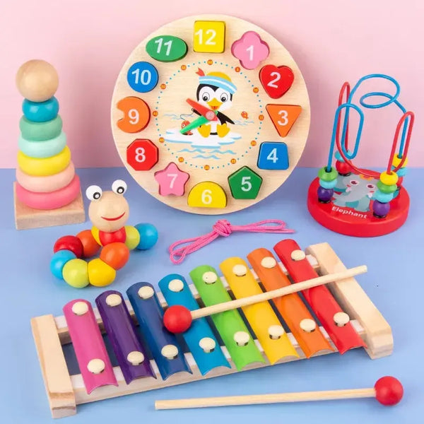 Alternate view 2 of Montessori 3D Wooden Puzzles