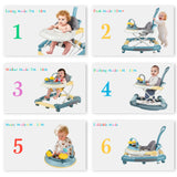 Multi-Functional 4-in-1 Baby Walker with Protective Awning-Maternity Miracles - Mom & Baby Gifts