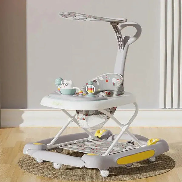 Multi-Functional 4-in-1 Baby Walker with Protective Awning-Maternity Miracles - Mom & Baby Gifts