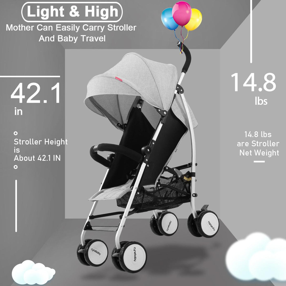 Multifunctional Lightweight Baby Stroller 2023 Simple Edition-Maternity Miracles - Mom & Baby Gifts