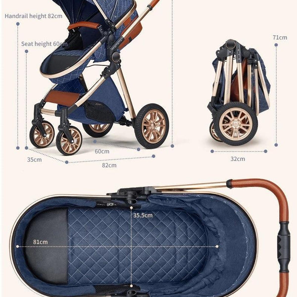 pink and brown stroller with car seat 3-In-1 Baby Stroller Premium Travel System – Convertible, Foldable, All-Terrain – Newborn to Toddler, Perfect Pink