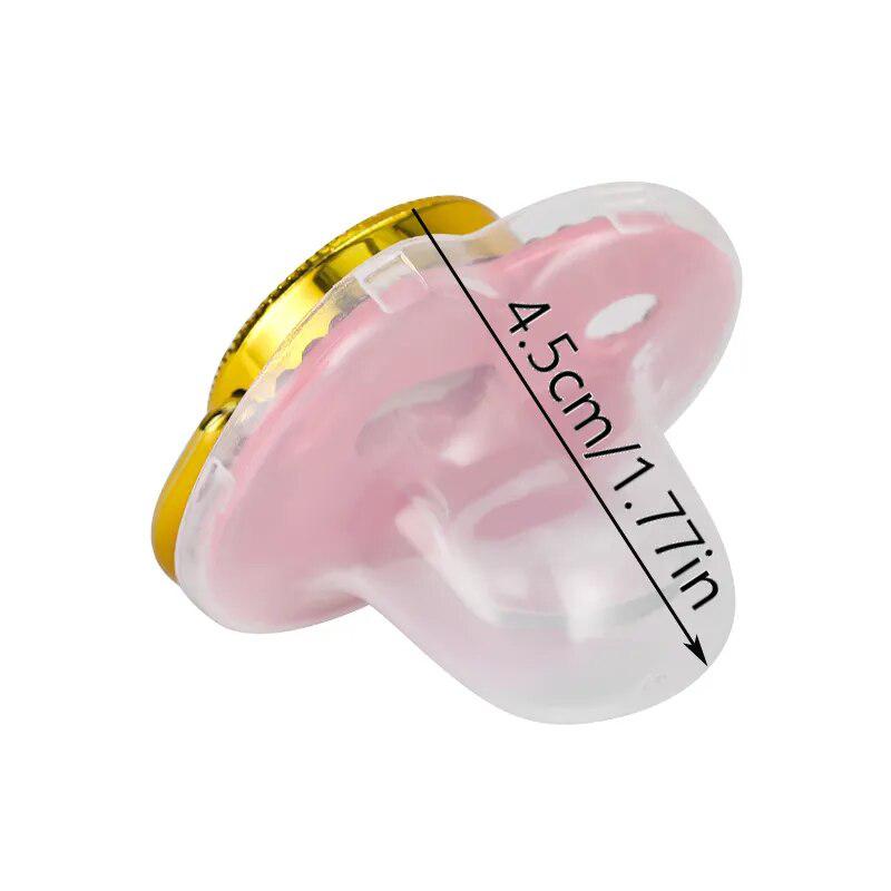 Pink Crystalized Luxury Baby Bling Pacifier & Clips