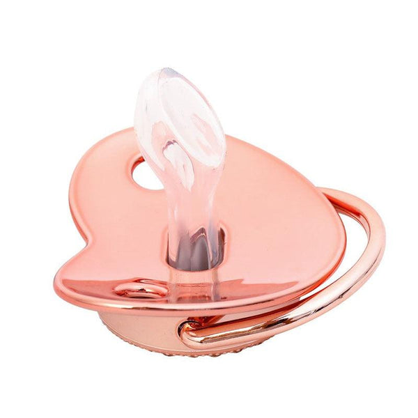 Pink Power Bling Baby Pacifier Luxury Teether Gift Set