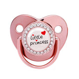 Pink Power Bling Baby Pacifier Luxury Teether Gift Set