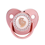Pink Power Bling Baby Pacifier Luxury Teether Gift Set