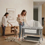 Premium 3-in-1 Baby Bedside Sleeper & Bassinet-Maternity Miracles - Mom & Baby Gifts