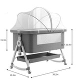 Premium 3-in-1 Baby Bedside Sleeper & Bassinet-Maternity Miracles - Mom & Baby Gifts