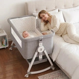 Premium 3-in-1 Baby Bedside Sleeper & Bassinet-Maternity Miracles - Mom & Baby Gifts