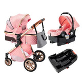 Premium 3-in-1 Baby Stroller (Car Seat & Base Included)