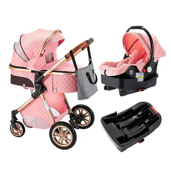Premium 3-in-1 Baby Stroller (Car Seat & Base Included)