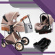  Royal Khaki 3-in-1 Travel System (ISOFIX BASE INCLUDED)