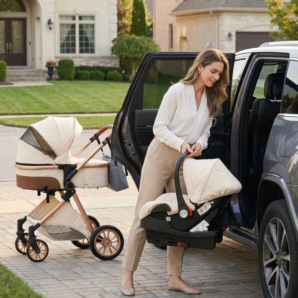 Premium 3-in-1 Baby Stroller (Car Seat & Base Included)