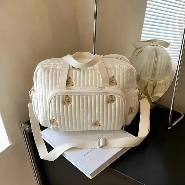 Chic Bear & Tulip Diaper Bag