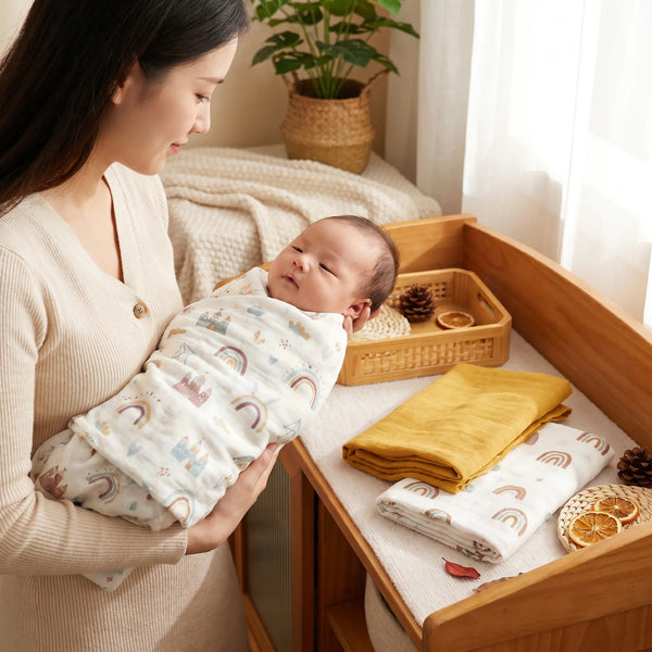 Soft Bamboo Muslin Baby Set