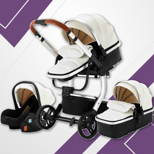 stroller car seat bassinet 3-in-1 Baby Stroller Upgraded Luxury Travel System For Newborns – Maternity Miracles