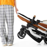 Deep White 3-in-1 Baby Stroller 2022 Luxury Travel System (Car Seat Base Included)-Maternity Miracles - Mom & Baby Gifts