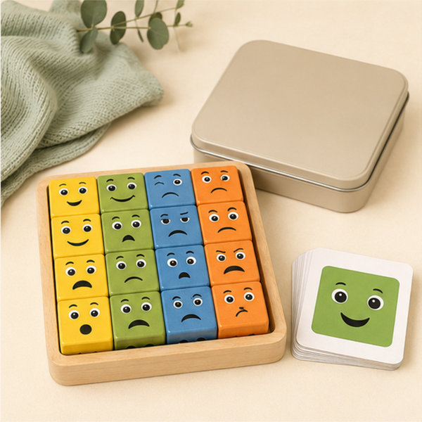 Feelings Face Match Cube Game complete set