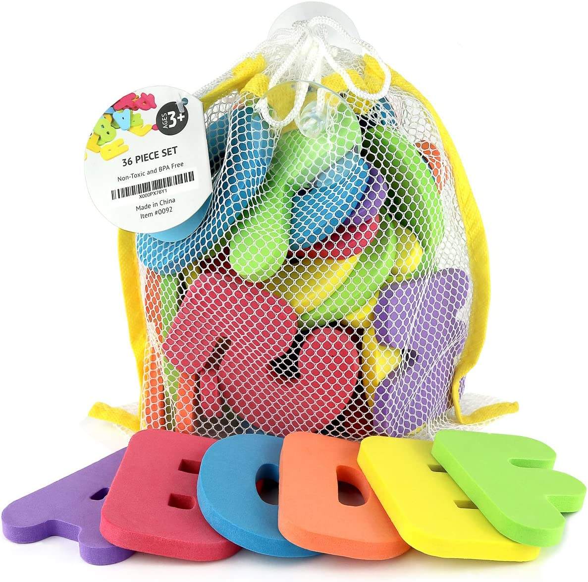 Floating ABC and 123 Bath Letters complete 36-piece set