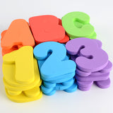 Colorful EVA foam bath letters and numbers