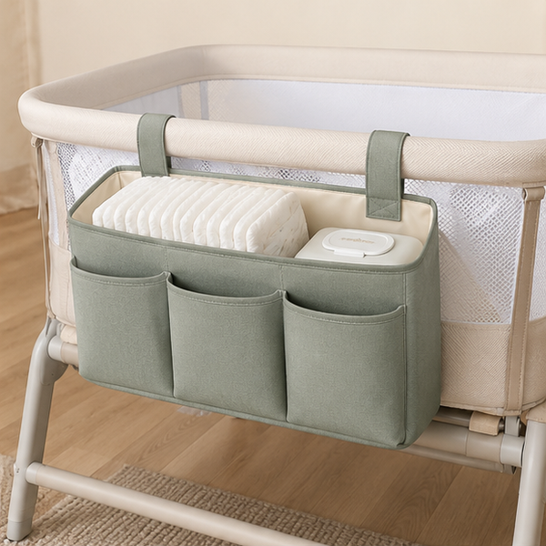 Bedside Crib Storage Organizer — lifestyle view