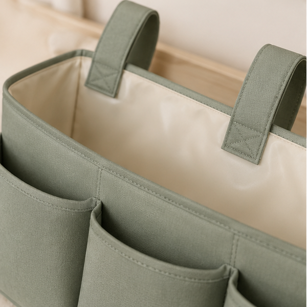 Bedside Crib Storage Organizer — detail view