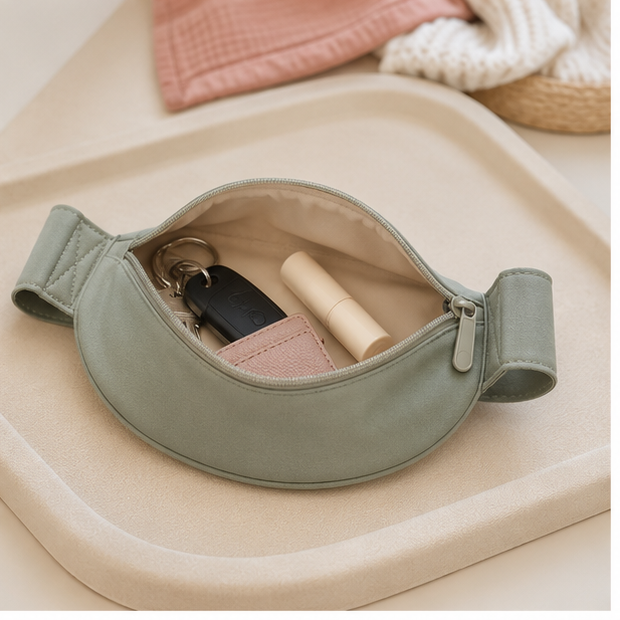 Baby Carrier Waist-Belt Storage Pouch — storage and care view