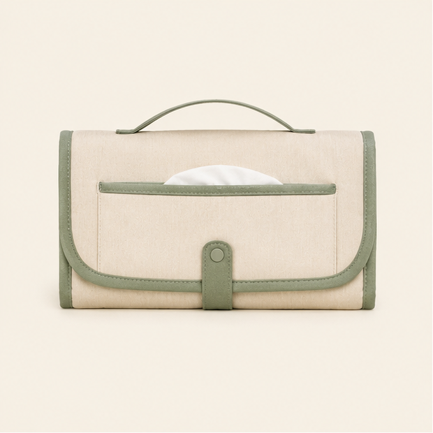 Portable Baby Changing Mat Clutch — studio view