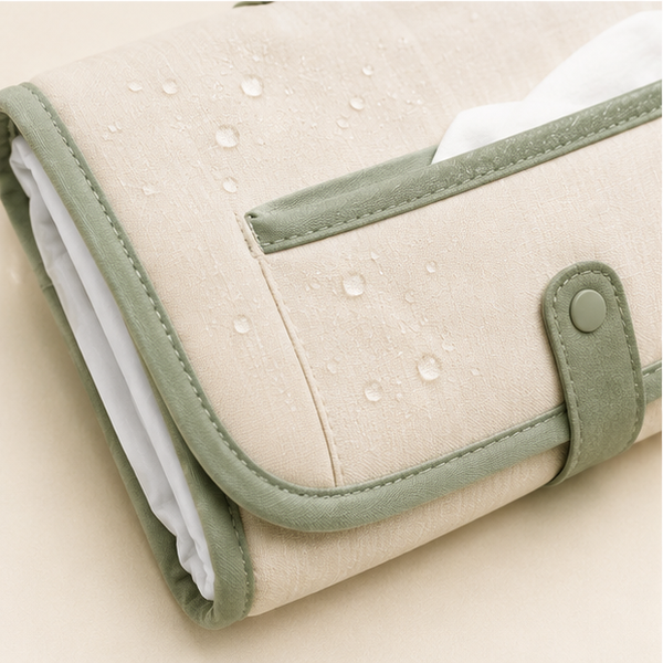 Portable Baby Changing Mat Clutch — detail view