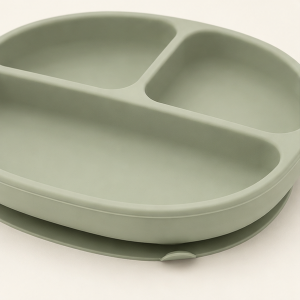 Silicone Suction Divided Toddler Plate — detail view