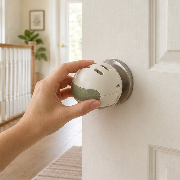 Childproof Door Knob Covers — 4 Pack — lifestyle view