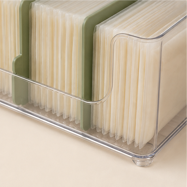 Breast Milk Storage Bag Freezer Organizer — detail view