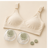 Wearable Breast Milk Collector Shell Set — lifestyle view