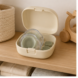 Wearable Breast Milk Collector Shell Set — storage and care view