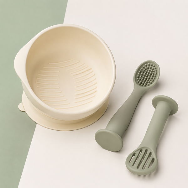 Portable Baby Food Masher Bowl & Spoon Set — feature detail view